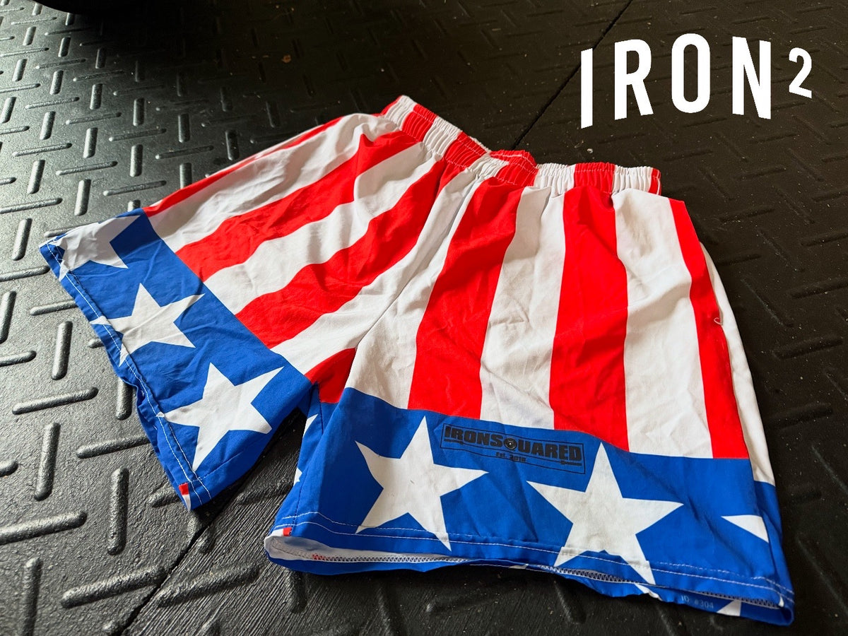'Merica's Boxer Shorts — IronSquared boxer shorts, front view