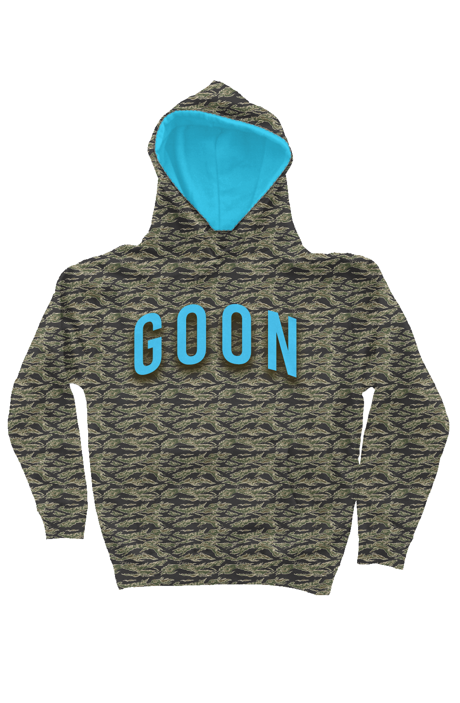 GOON Camo Hoodie — IronSquared hoodie, worn in the gym