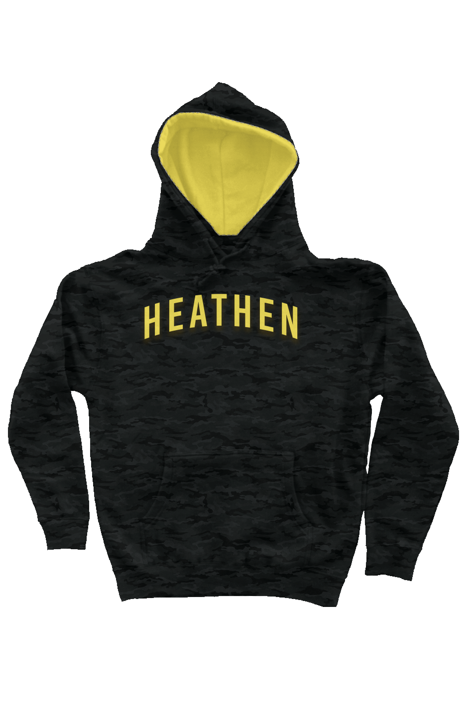 Heathen Camo Hoodie — IronSquared hoodie, detail view
