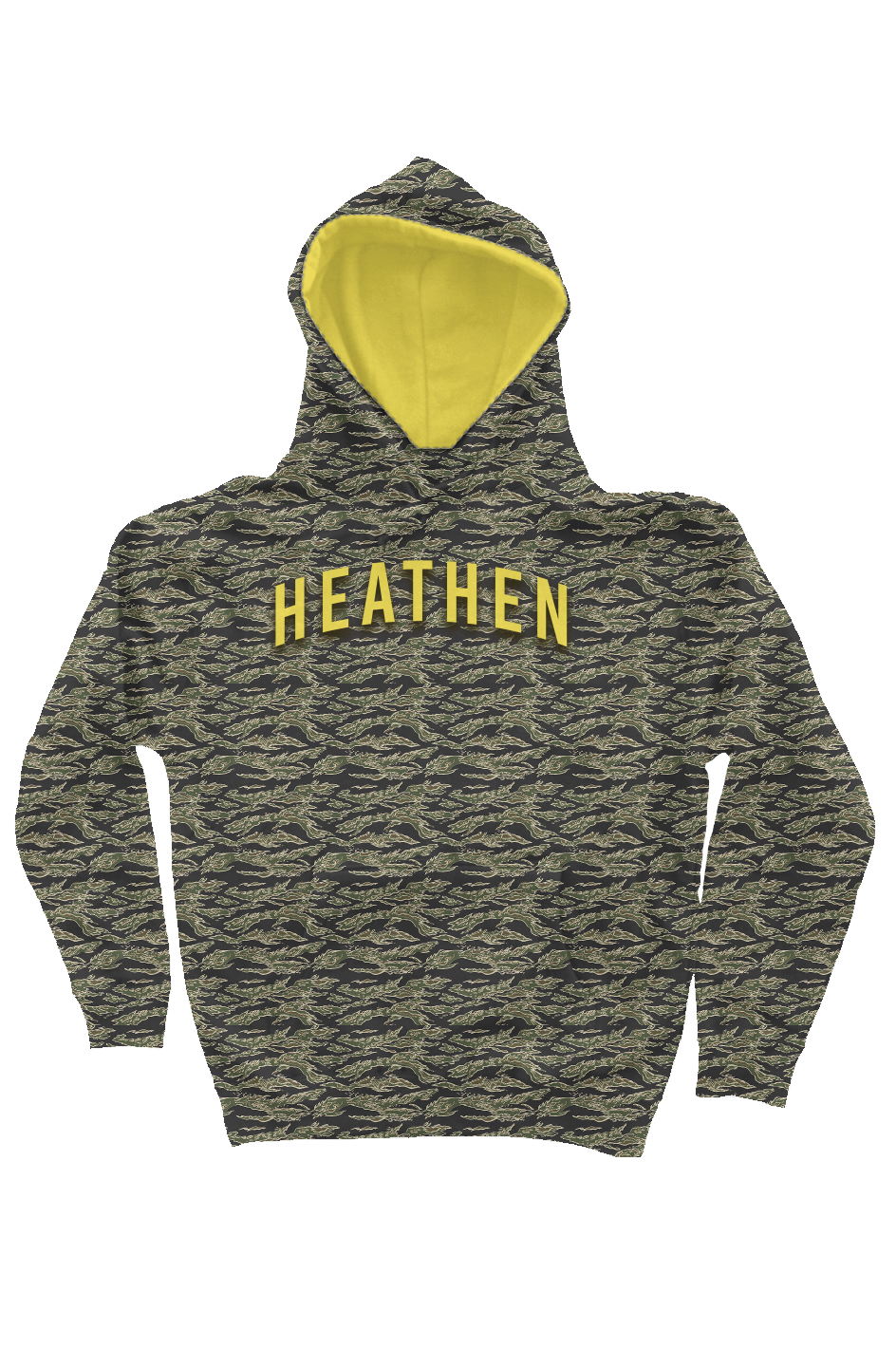 Heathen Camo Hoodie — IronSquared hoodie, worn in the gym