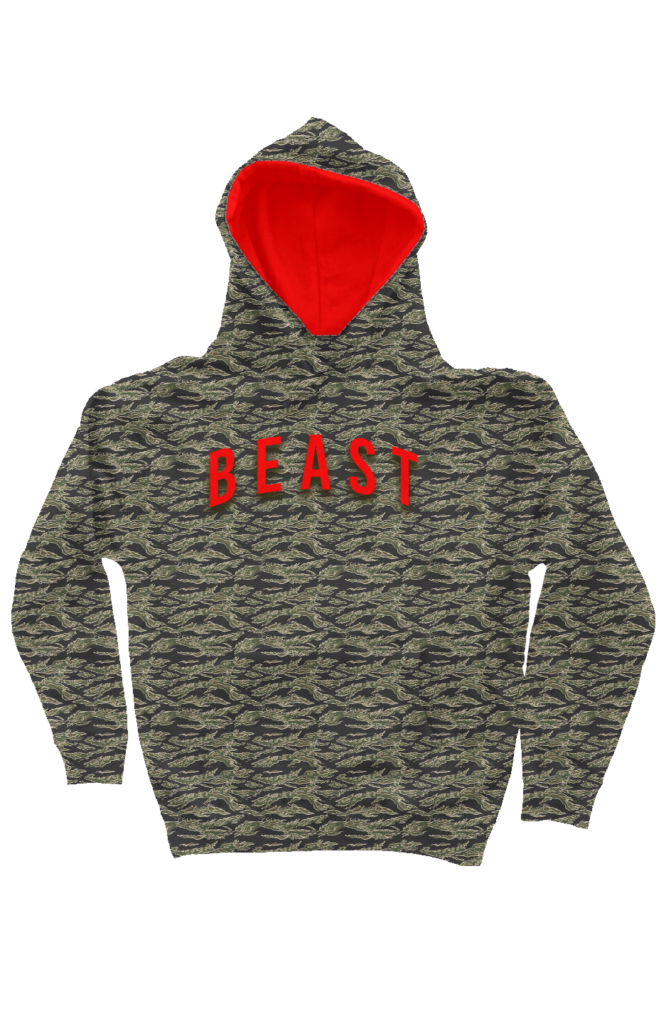 Beast Camo Hoodie — IronSquared hoodie, worn in the gym