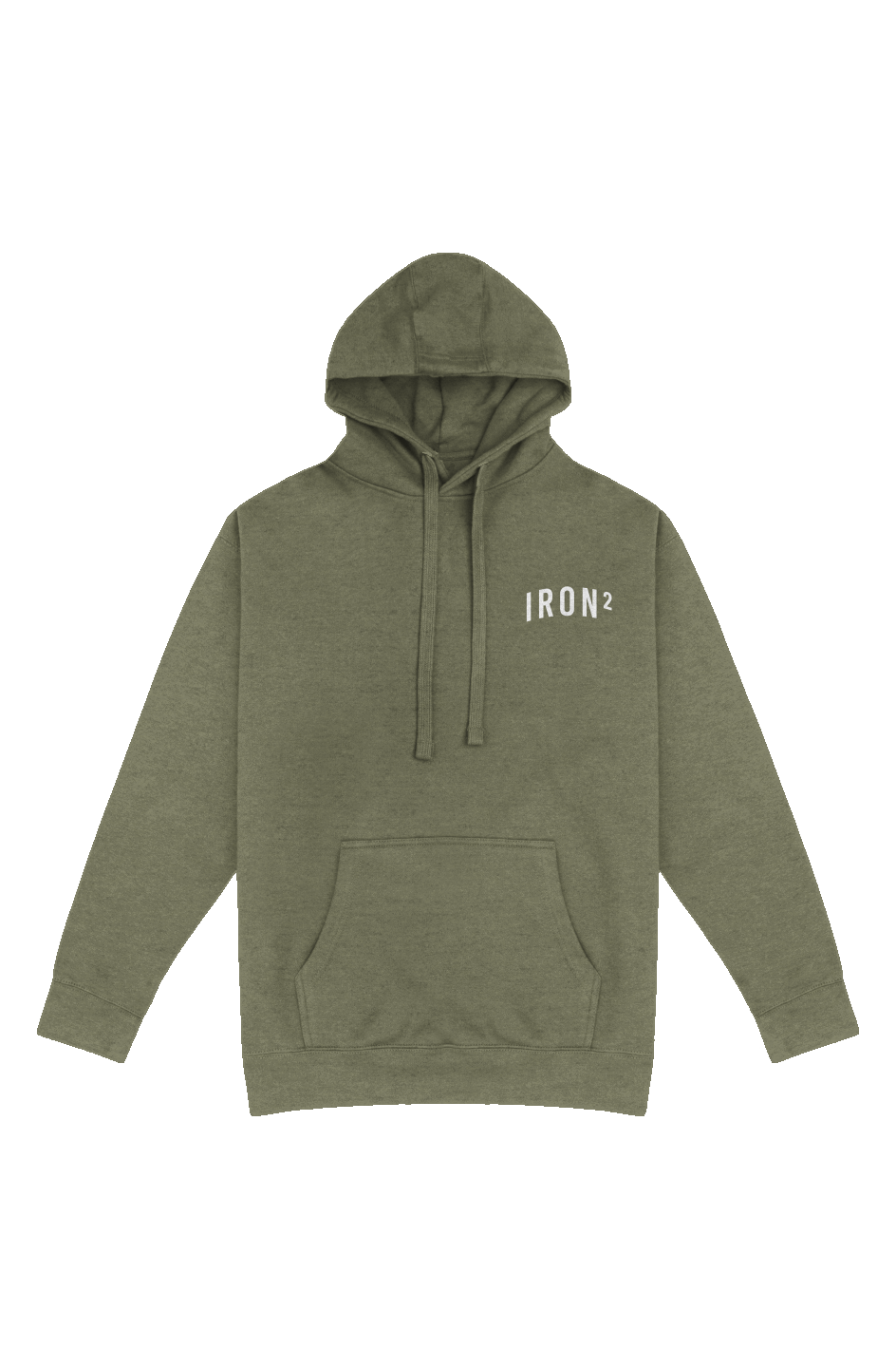 IRON² Sweatsuit Set — OD Green | Heavyweight Hoodie + Joggers — IronSquared sweatsuit set, lifestyle shot