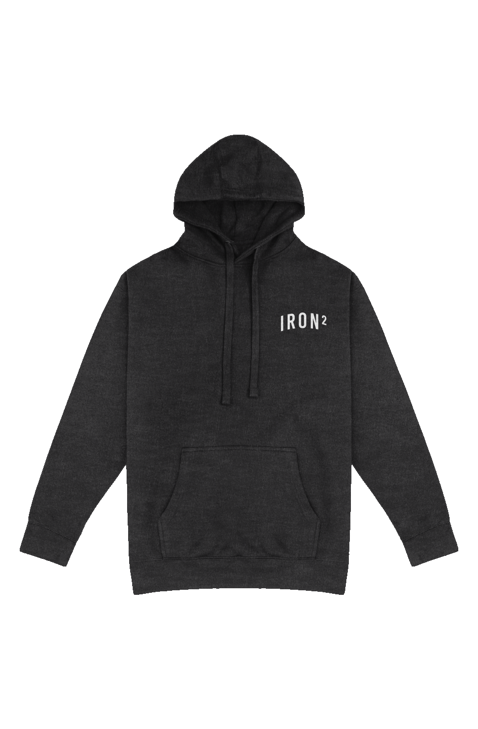 IRON² Premium Heavyweight Pullover Hoodie — IronSquared hoodie, full outfit view