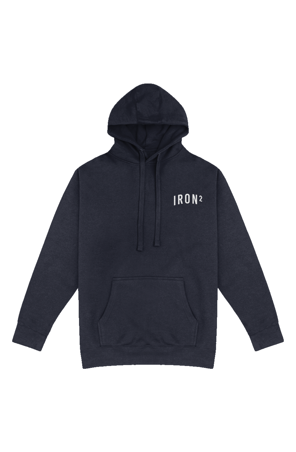 IRON² Sweatsuit Set — Navy | Heavyweight Hoodie + Joggers — IronSquared sweatsuit set, front view
