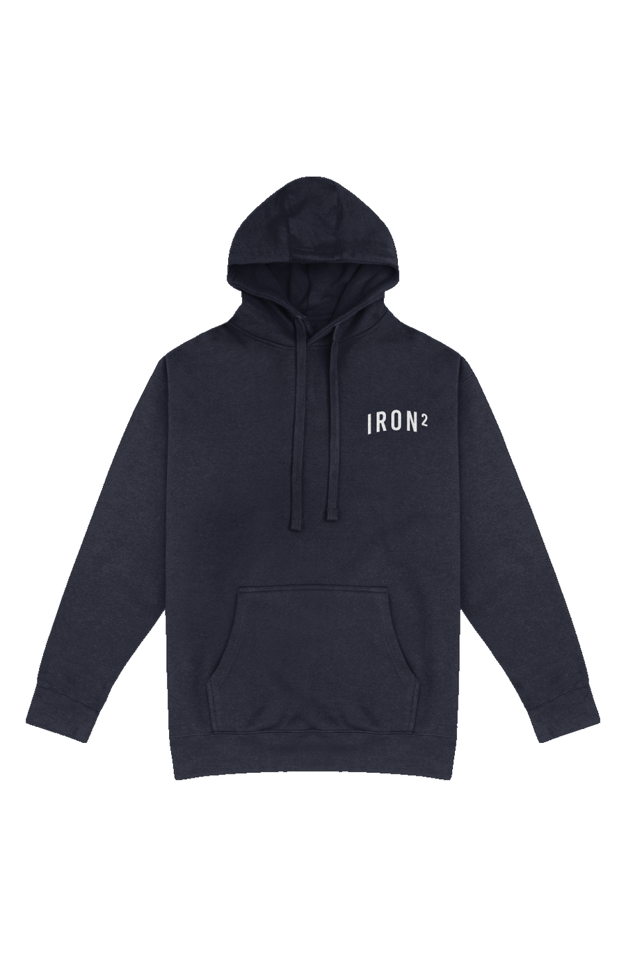 IRON² Sweatsuit Set — Navy | Heavyweight Hoodie + Joggers — IronSquared sweatsuit set, front view