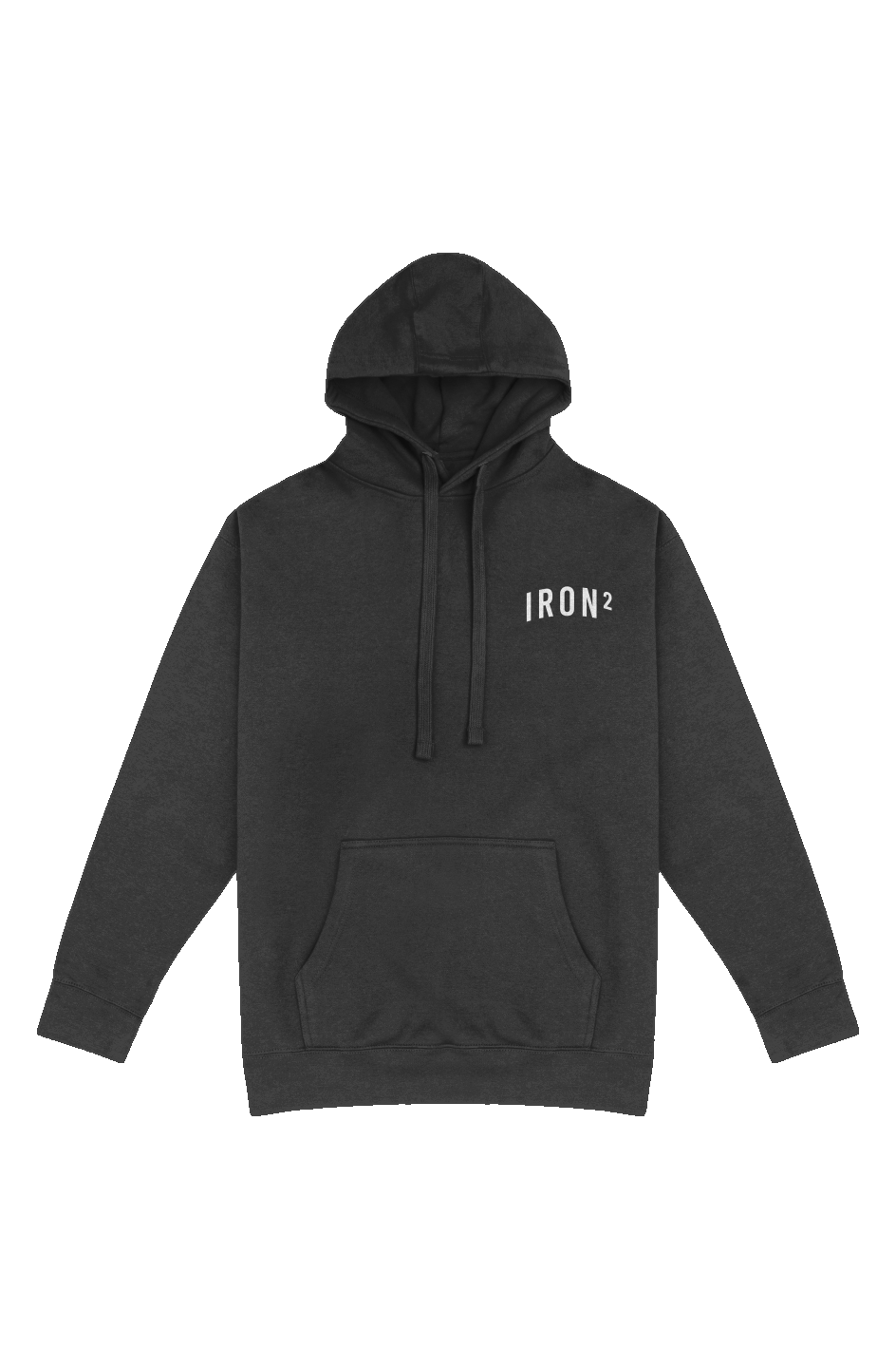IRON² Sweatsuit Set — Charcoal | Heavyweight Hoodie + Joggers — IronSquared sweatsuit set, front view