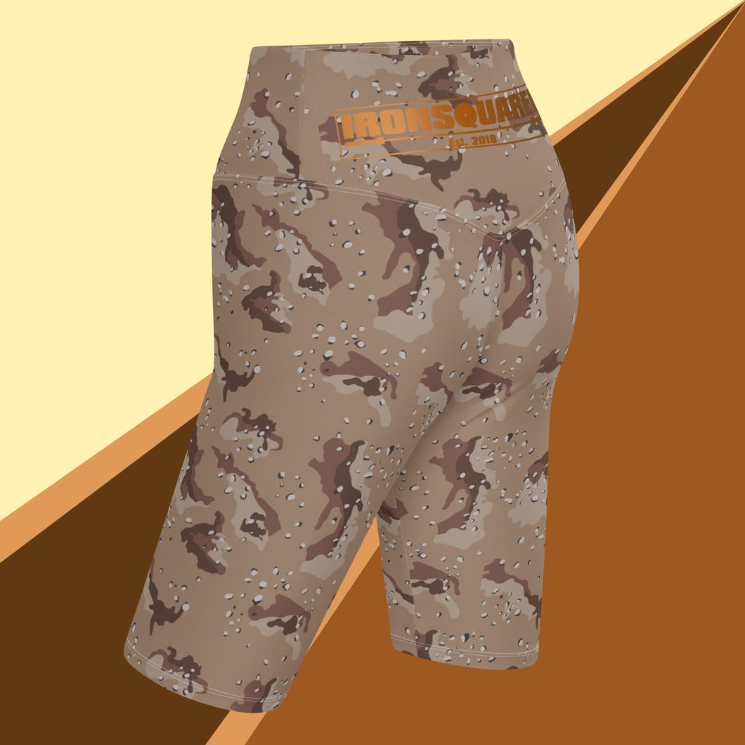 Chocolate Chip Camo Biker Shorts