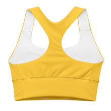 Load image into Gallery viewer, Yellow Longline sports bra