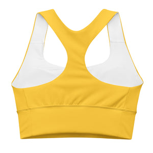 Yellow Longline sports bra