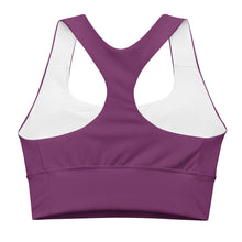 Load image into Gallery viewer, Purple Longline sports bra
