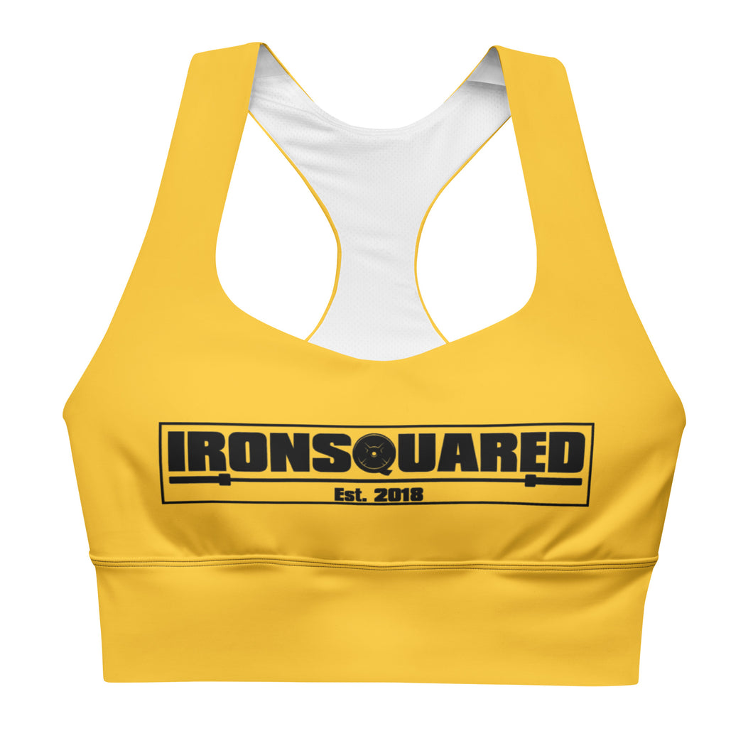 Yellow Longline sports bra