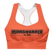 Load image into Gallery viewer, Orange Longline sports bra