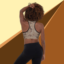 Load image into Gallery viewer, Chocolate Chip Camo Padded Sports Bra