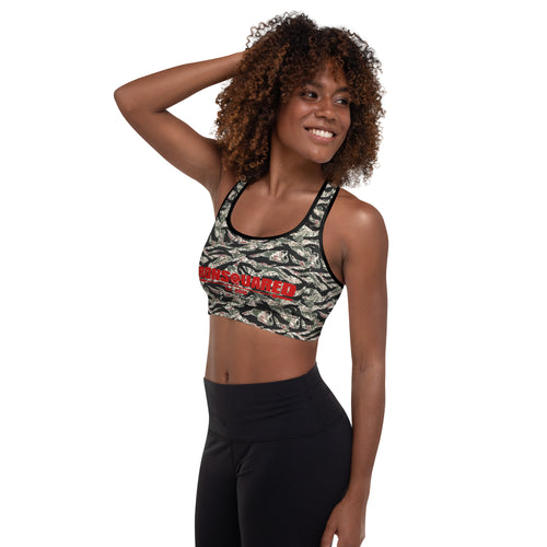 Tiger Striped Padded Sports Bra