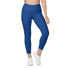 Load image into Gallery viewer, Blue Leggings with pockets