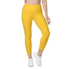 Load image into Gallery viewer, Yellow Leggings with pockets