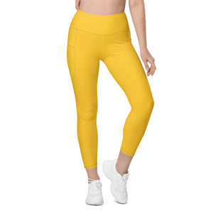 Yellow Leggings with pockets