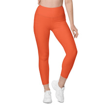 Load image into Gallery viewer, Orange Leggings with pockets