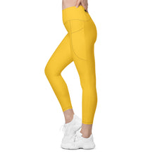 Load image into Gallery viewer, Yellow Leggings with pockets