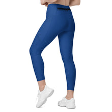 Load image into Gallery viewer, Blue Leggings with pockets