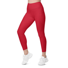Load image into Gallery viewer, Red Leggings with pockets