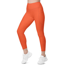 Load image into Gallery viewer, Orange Leggings with pockets
