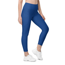 Load image into Gallery viewer, Blue Leggings with pockets