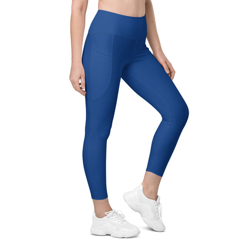 Blue Leggings with pockets