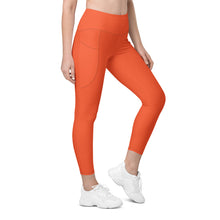 Load image into Gallery viewer, Orange Leggings with pockets