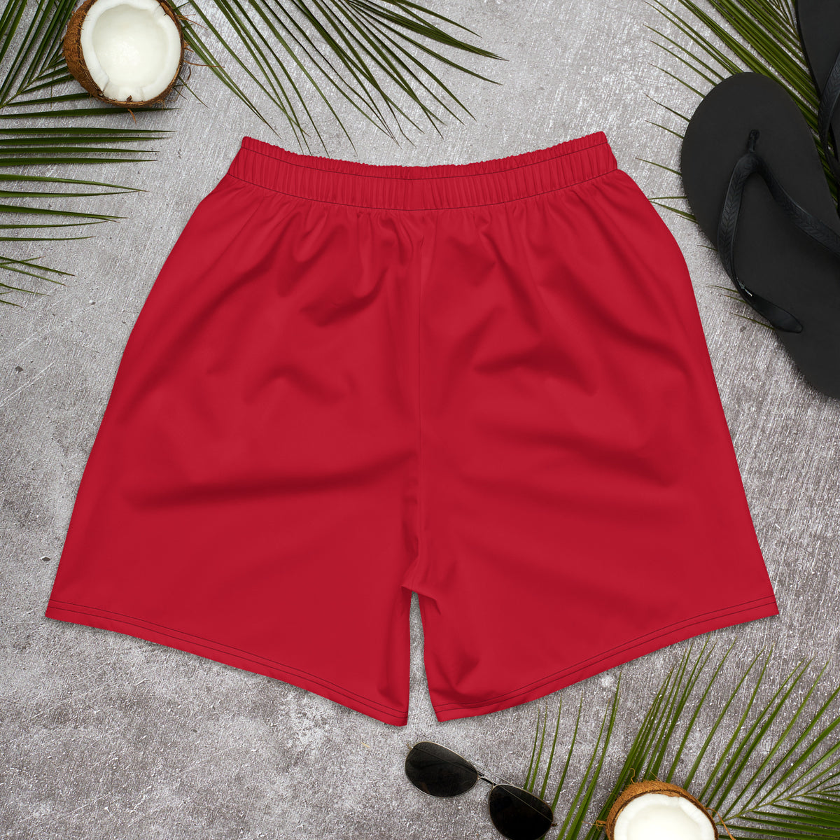 FY Freedom Red Shorts — IronSquared shorts, back view