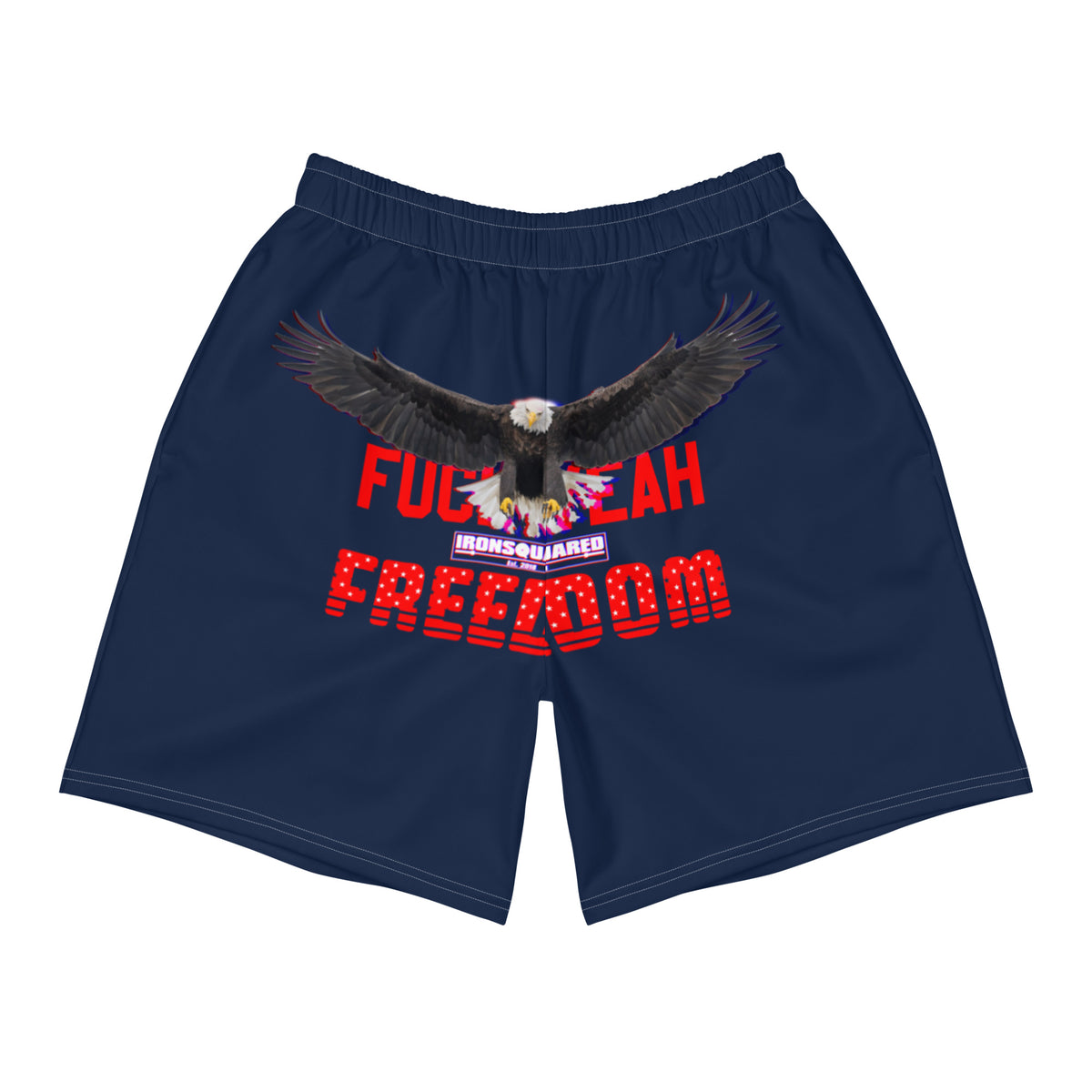 FY Freedom Navy Shorts — IronSquared shorts, front view