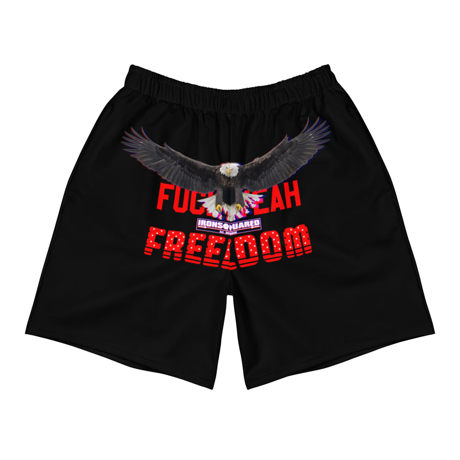FY Freedom Black Shorts — IronSquared shorts, front view