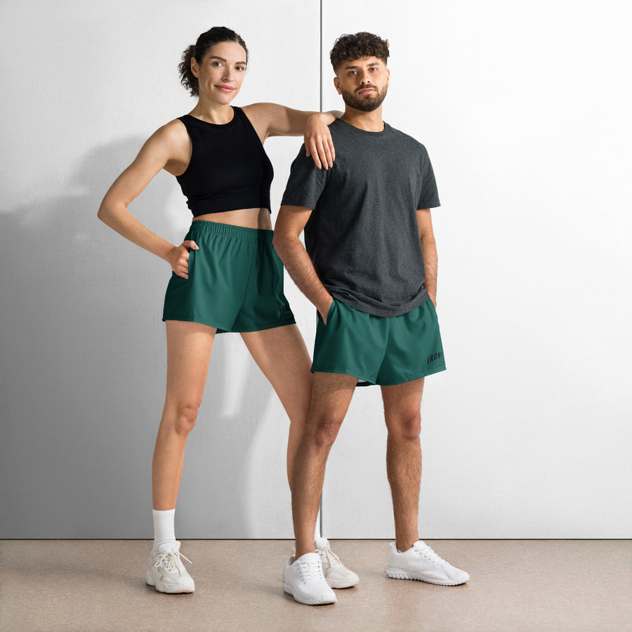 BOLD Green Shorts — IronSquared shorts, front view
