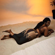 Load image into Gallery viewer, Drippin&#39; Melanin Yoga Capri Leggings