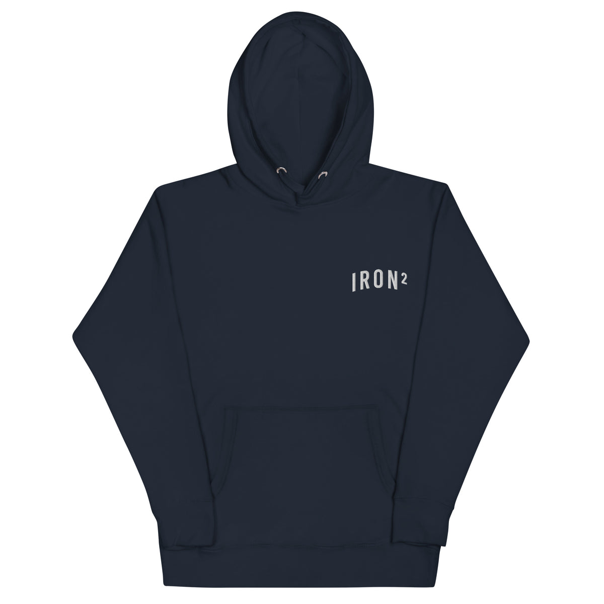 IRON² Sweatsuit Set — Navy | Heavyweight Hoodie + Joggers — IronSquared sweatsuit set, back view