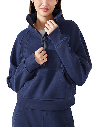 Iron2 Cropped Half-Zip Sweatshirt