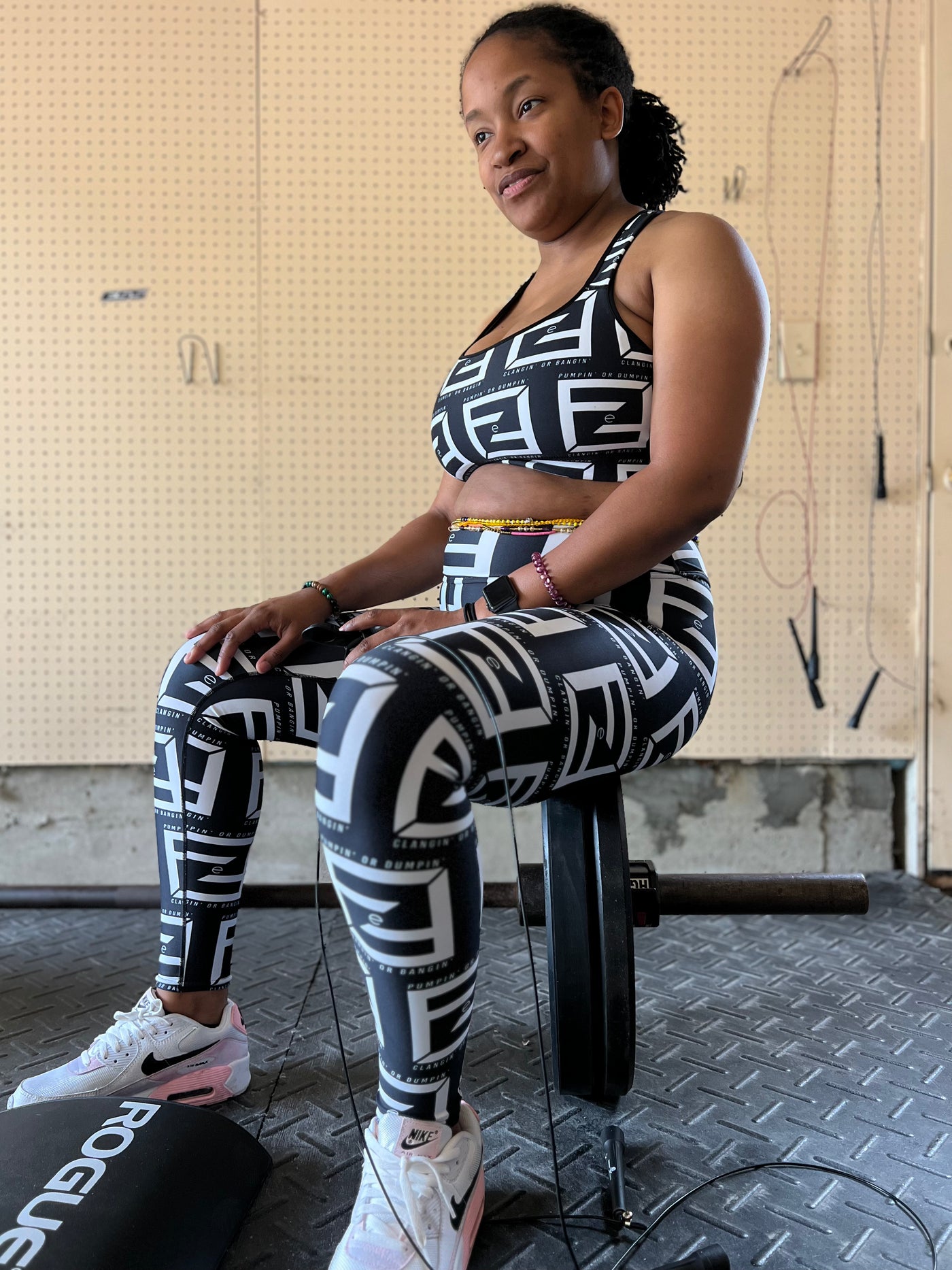 Pumpin' or Dumpin' 3.0 Leggings — IronSquared women's leggings, detail view