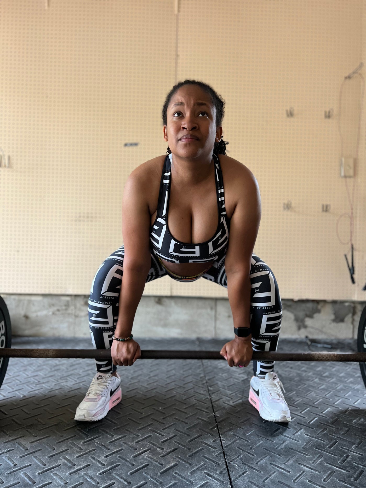 Pumpin' or Dumpin' 3.0 Sports Bra — IronSquared women's sports bra, detail view