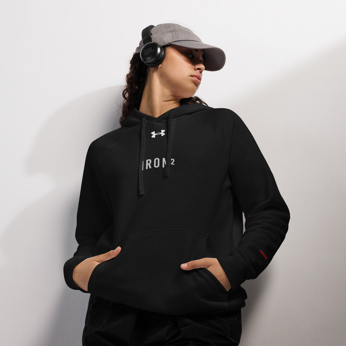 SSSD Under Armour® hoodie — IronSquared hoodie, front view