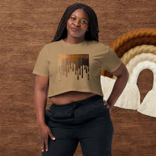 Load image into Gallery viewer, Drippin Melanin Women’s crop top