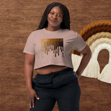 Load image into Gallery viewer, Drippin Melanin Women’s crop top