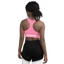 Load image into Gallery viewer, Pink Longline sports bra
