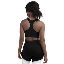 Load image into Gallery viewer, IronSquared Black sports bra