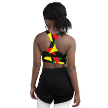 Load image into Gallery viewer, Juneteenth Longline sports bra