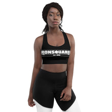 Load image into Gallery viewer, IronSquared Black sports bra