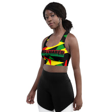 Load image into Gallery viewer, Juneteenth Longline sports bra