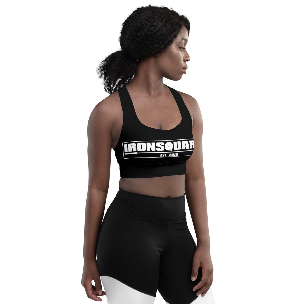IronSquared Black sports bra