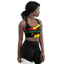 Load image into Gallery viewer, Juneteenth Longline sports bra