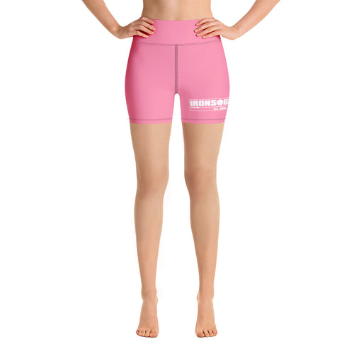 Pink IronSquared Yoga Shorts