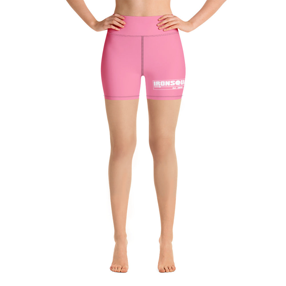 Pink IronSquared Yoga Shorts